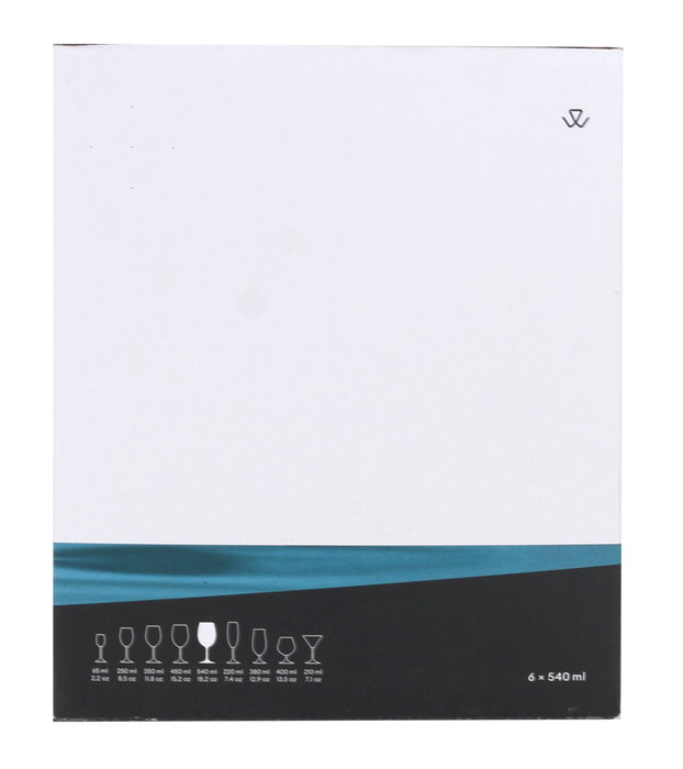 Bohemia Set 6 Copas de Cristal Lara 540 cc - 9.5x22.3 cm (8 Cajas) Bohemia Set 6 Copas de Cristal Lara 540 cc - 9.5x22.3 cm (8 Cajas)