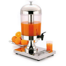 APS Dispensador de Zumo Star 8 Litros - Acero Inoxidable, Capacidad 8L, Dimensiones 36x26x55 cm