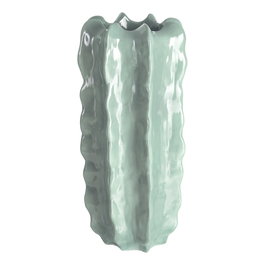 Jarrón Turquesa Cerámica Decoración 35 X 35 X 91 cm