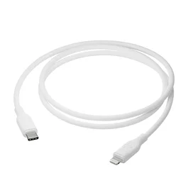 Dbramante1928 CB12CLWH7085 Cable de Carga Lightning a USB-C (Macho a Macho), 1.2 m, Blanco, Hecho con Plástico 100% Reciclado