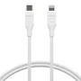 Dbramante1928 CB12CLWH7085 Cable de Carga Lightning a USB-C (Macho a Macho), 1.2 m, Blanco, Hecho con Plástico 100% Reciclado