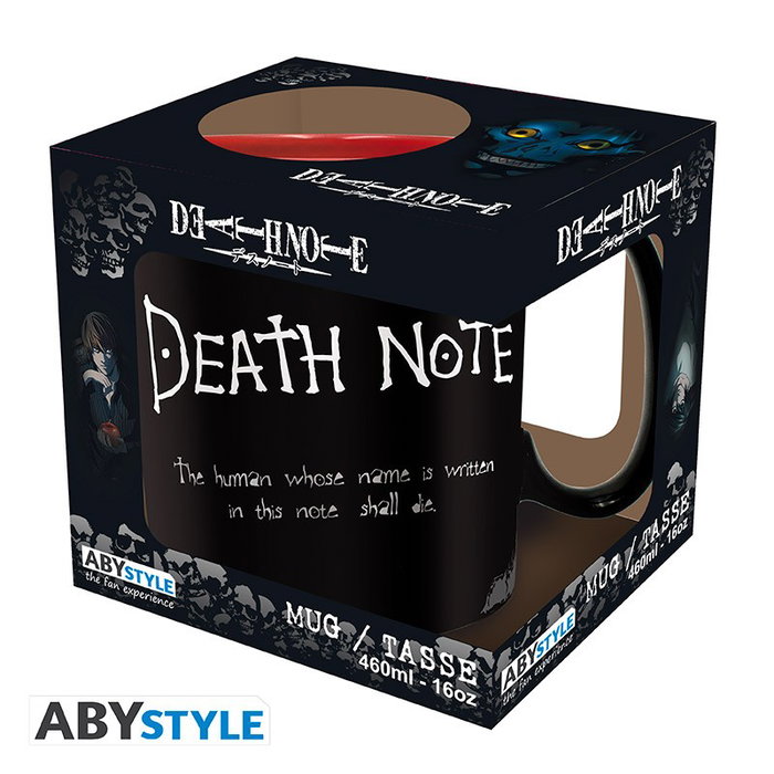 Abystyle Taza Death Note 460ml Cerámica King Size Oficial para Fans Anime Abystyle Taza Death Note 460ml Cerámica King Size Oficial para Fans Anime