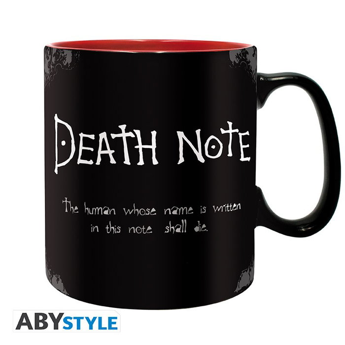 Abystyle Taza Death Note 460ml Cerámica King Size Oficial para Fans Anime Abystyle Taza Death Note 460ml Cerámica King Size Oficial para Fans Anime