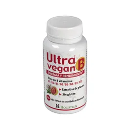 HOLISTICA Ultra Vegan B 30 Comp. Mast. Contribuye al Metabolismo Energético y Reduce la Fatiga, Sistema Nervioso