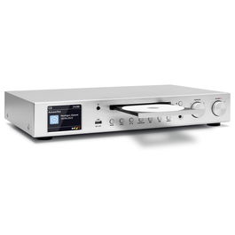 TechniSat DigitRadio 143 CD (V3) - Radio Internet Digital DAB+ con Spotify, Bluetooth, WiFi, Pantalla TFT 3.2", Color Plata