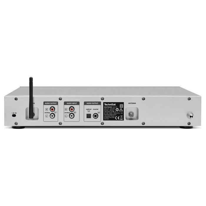 TechniSat DigitRadio 143 CD (V3) - Radio Internet Digital DAB+ con Spotify, Bluetooth, WiFi, Pantalla TFT 3.2", Color Plata