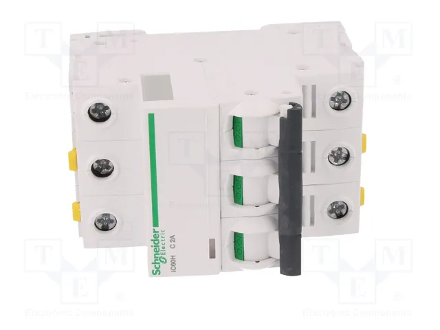 SCHNEIDER ELECTRIC Interruptor magnetotérmico iC60H 2A 3 Polos Curva C