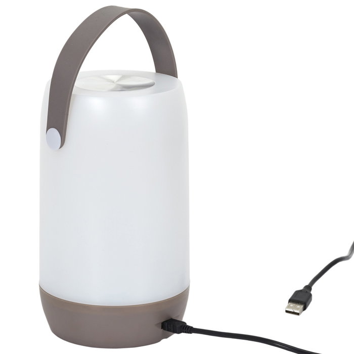 Home Deco Factory Lámpara Led Táctil Gris Interior/Exterior Asa USB Pilas 10.5x19 cm Home Deco Factory Lámpara Led Táctil Gris Interior/Exterior Asa USB Pilas 10.5x19 cm