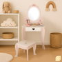 Color Baby Woomax Tocador de Madera con Luz y Accesorios 48X32X92Cm
