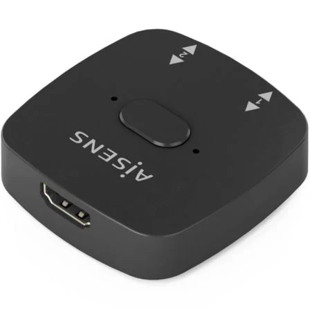 Aisens Conmutador Switch HDMI 2.0 Bidireccional 4K@60Hz Hembra a 3x HDMI Hembra Negro A123-0948