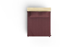 L'essentiel linge de maison Funda de Sofá Rojo Clarete 100% Algodón 175 x 230 cm