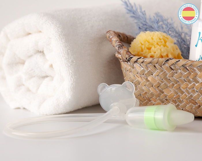 KioKids Aspirador Nasal para Bebé, Alivio de Congestión Nasal, Control de Succión, Fácil Limpieza, Transparente, +0 Meses KioKids Aspirador Nasal para Bebé, Alivio de Congestión Nasal, Control de Succión, Fácil Limpieza, Transparente, +0 Meses