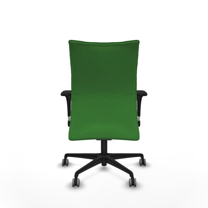 PIQUERAS Y CRESPO Silla Albacete Confidente Verde con Mecanismo Sincro y Brazos 1D