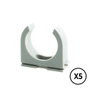 Tupersa Soporte a Presión LH Ø 16 mm Gris, 5 Unidades