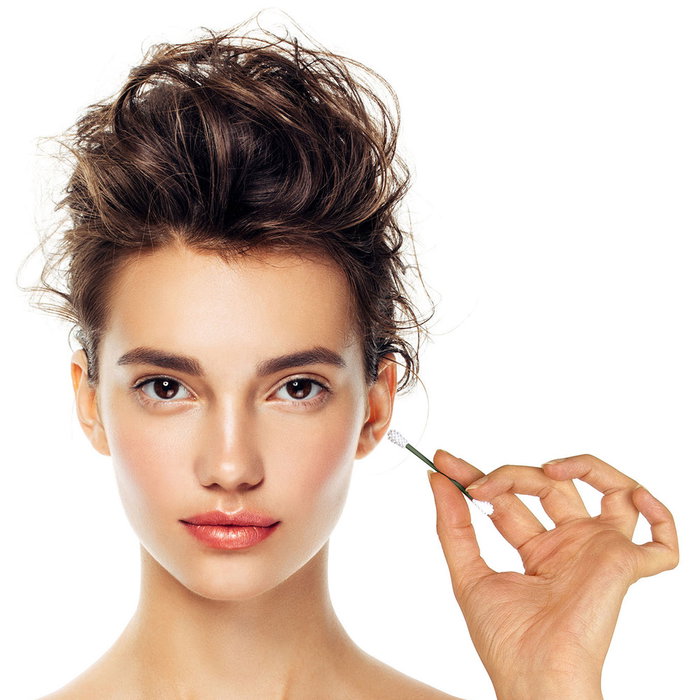 Cosmetic Club Juego de 2 Bastoncillos de Oído Reutilizables de Silicona para Uso Cotidiano