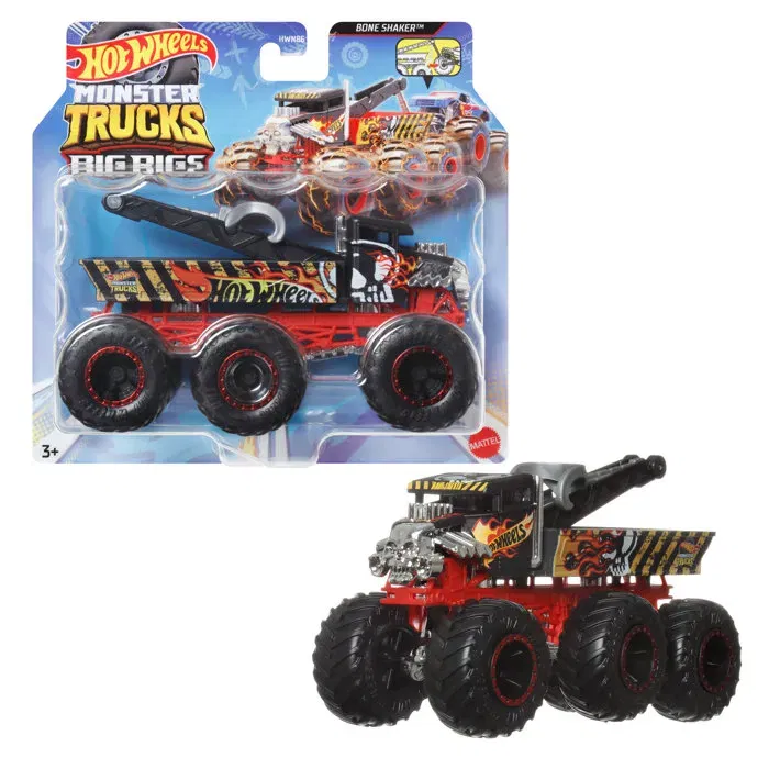 Hot Wheels Monster Trucks Surtido de Grandes Máquinas Escala 1/64 HWN86