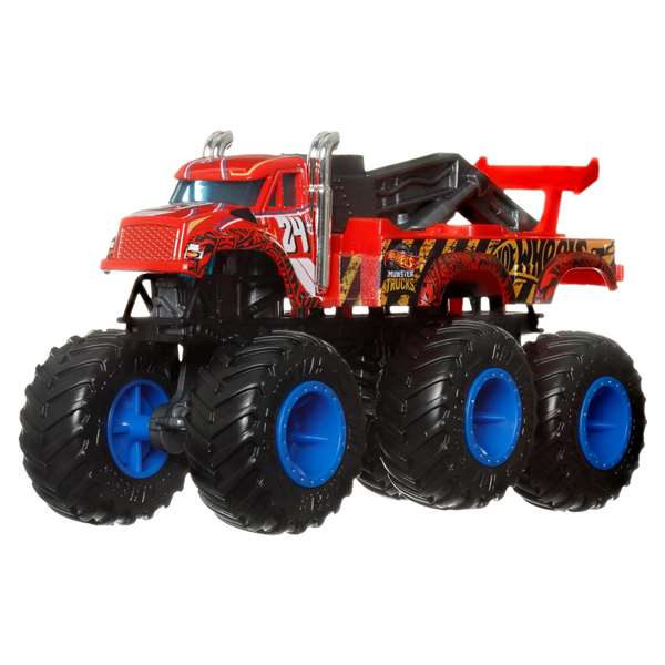 Mattel Hot Wheels Monster Trucks Big Rigs Coche 1:64 con 6 Ruedas - Modelos Surtidos