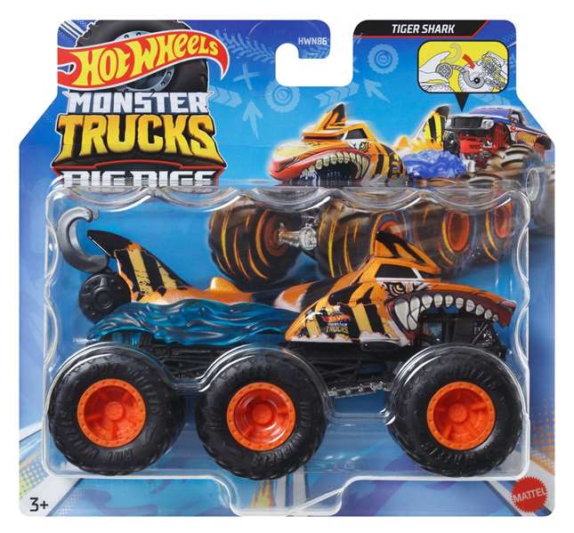 Mattel Hot Wheels Monster Trucks Big Rigs Coche 1:64 con 6 Ruedas - Modelos Surtidos