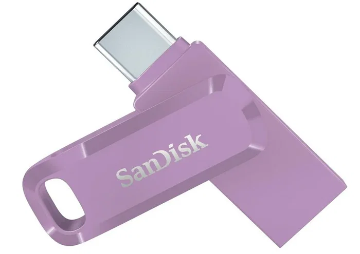 SanDisk Ultra Dual Drive Go Memoria USB Flash Unidad 256GB USB 3.2 Gen 1 Tipo-A / Tipo-C Velocidad Lectura 400 MB/s Color Lavanda