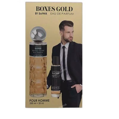 SAPHIR Estuche para Perfumes Boxes Gold - Estuche de 2 Piezas, Parfums Saphir Boxes Gold Estuche 2 Pz SAPHIR Estuche para Perfumes Boxes Gold - Estuche de 2 Piezas, Parfums Saphir Boxes Gold Estuche 2 Pz