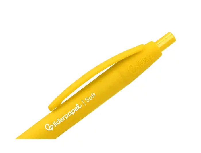 Liderpapel InkPro 07 Bolígrafo Retráctil Punta 0.7 mm con Tinta Azul, Cuerpo Amarillo Softtouch y Clip para Escritura Fluida y Precisión en Uso Diario Liderpapel InkPro 07 Bolígrafo Retráctil Punta 0.7 mm con Tinta Azul, Cuerpo Amarillo Softtouch y Clip para Escritura Fluida y Precisión en Uso Diario