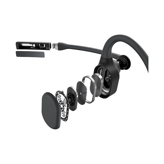 Shokz C110-AI-BK-EN Auriculares Inalámbricos de Conducción Ósea para Uso Industrial y de Oficina