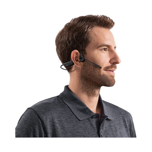 Shokz C110-AI-BK-EN Auriculares Inalámbricos de Conducción Ósea para Uso Industrial y de Oficina