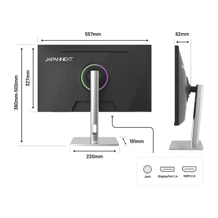 JAPANNEXT JN-IPS245G320F-HSP Monitor Gaming 24,5 IPS Full HD 320 Hz Black JAPANNEXT JN-IPS245G320F-HSP Monitor Gaming 24,5 IPS Full HD 320 Hz Black
