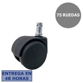 Piqueras y Crespo Kit de ruedas de nailon autofrenantes de 50 mm perno 11 mm