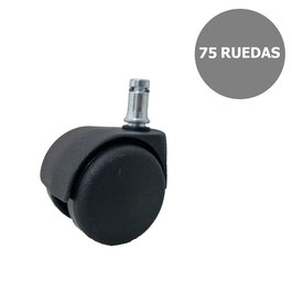 Kit de 75 ruedas de nailon. Autofrenantes (se frenan cuando te levantas) Diámetro 50 mm. Compatible con todas las sillas de la marca Piqueras y Crespo