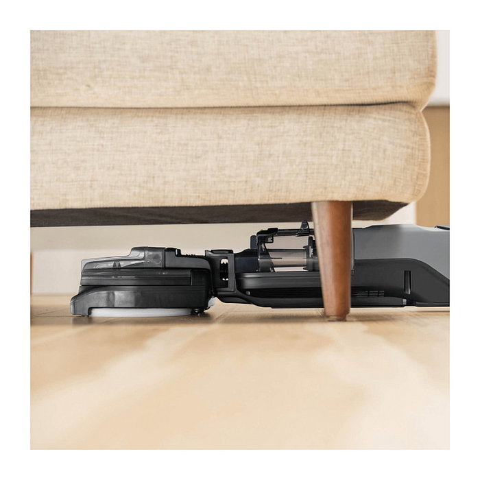 Bissell SpinWave + Vac Pet Pro 3898N Aspiradora Escoba Robot con Depósito para Polvo 0.4L, Fregado Húmedo/Seco, para Suelos Duros y Madera, 70 Min Autonomía, Color Negro y Gris