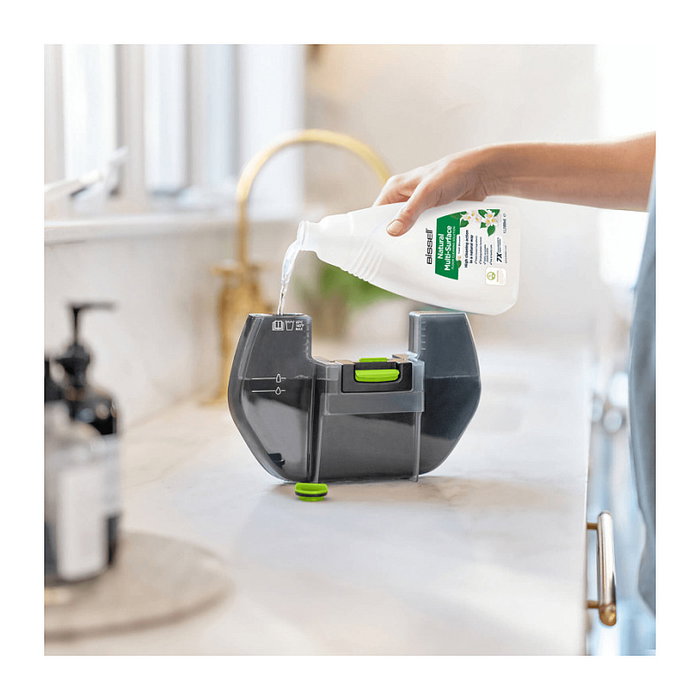 Bissell SpinWave + Vac Pet Pro 3898N Aspiradora Escoba Robot con Depósito para Polvo 0.4L, Fregado Húmedo/Seco, para Suelos Duros y Madera, 70 Min Autonomía, Color Negro y Gris