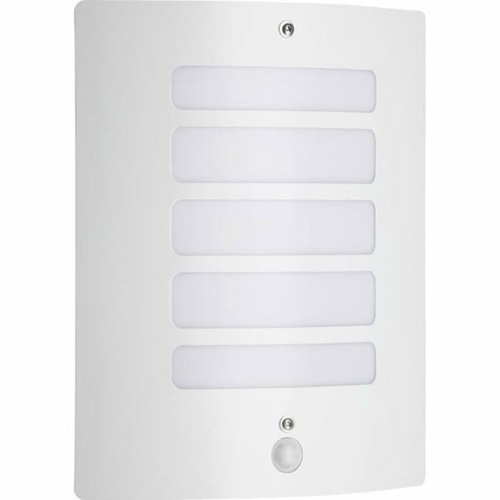 Brilliant Lámpara de pared TODD-Outdoor con detector H29cm blanco brillante Brilliant Lámpara de pared TODD-Outdoor con detector H29cm blanco brillante
