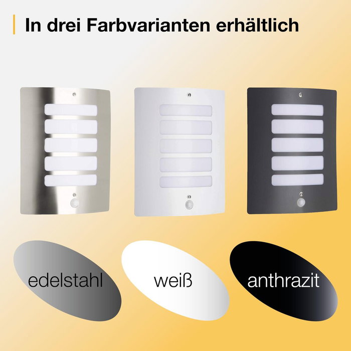 Brilliant Lámpara de pared TODD-Outdoor con detector H29cm blanco brillante Brilliant Lámpara de pared TODD-Outdoor con detector H29cm blanco brillante