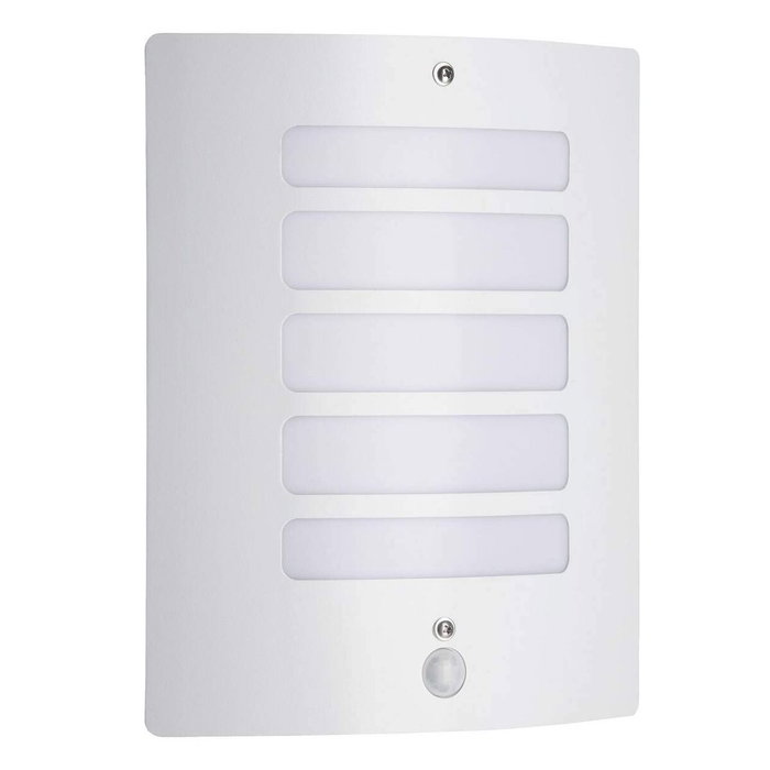 Brilliant Lámpara de pared TODD-Outdoor con detector H29cm blanco brillante Brilliant Lámpara de pared TODD-Outdoor con detector H29cm blanco brillante