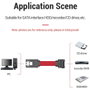 Vention Cable SATA 3 KDDRD 50 cm - Conector SATA Hembra a SATA Hembra, Rojo