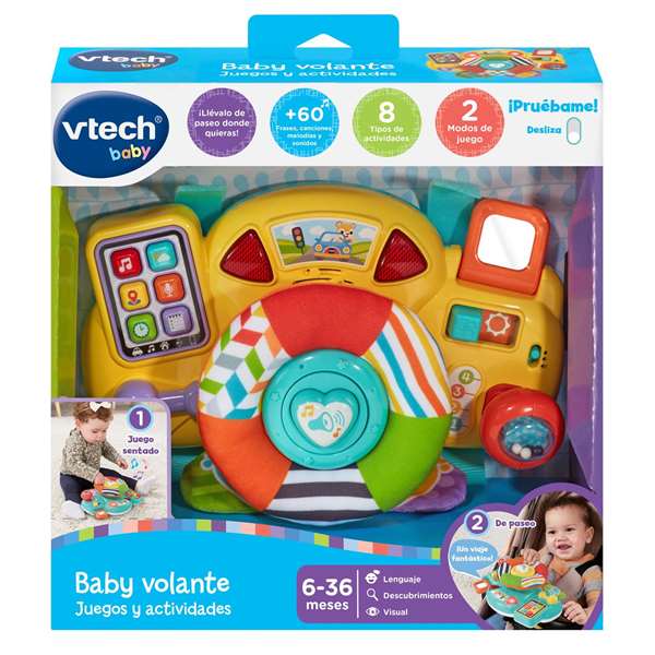 Vtech Volante de Actividades para Bebé con Luces, Sonidos y Texturas - 28,8x11,6x27,9 cm