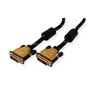 ROLINE Cable DVI-D Dual Link 5 Metros, 24+1 Pines, Negro/Dorado, 3840x2160 2160p, Referencia 11.04.5514