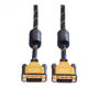 ROLINE Cable DVI-D Dual Link 5 Metros, 24+1 Pines, Negro/Dorado, 3840x2160 2160p, Referencia 11.04.5514