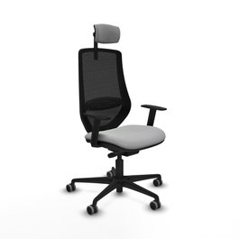 PIQUERAS Y CRESPO Silla de oficina Mardos Gris claro/Negro