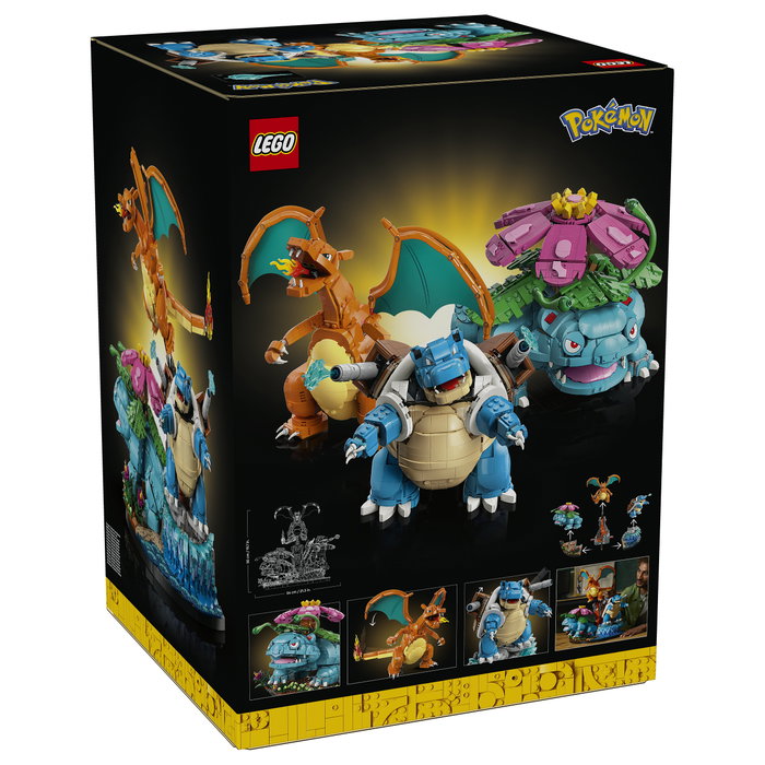 LEGO Pokemon 72153 Venusaur, Charizard e Blastoise