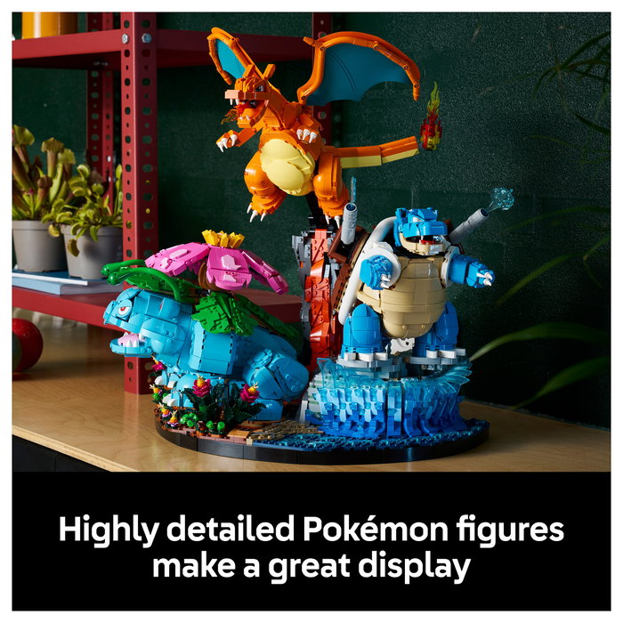 LEGO Pokemon 72153 Venusaur, Charizard e Blastoise