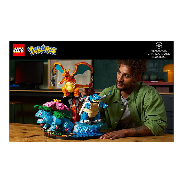 LEGO Pokemon 72153 Venusaur, Charizard e Blastoise