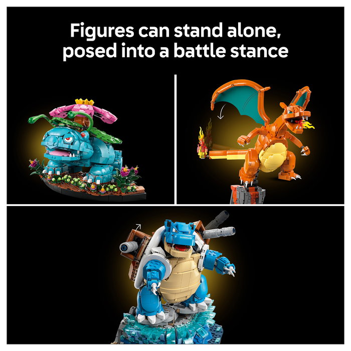 LEGO Pokemon 72153 Venusaur, Charizard e Blastoise