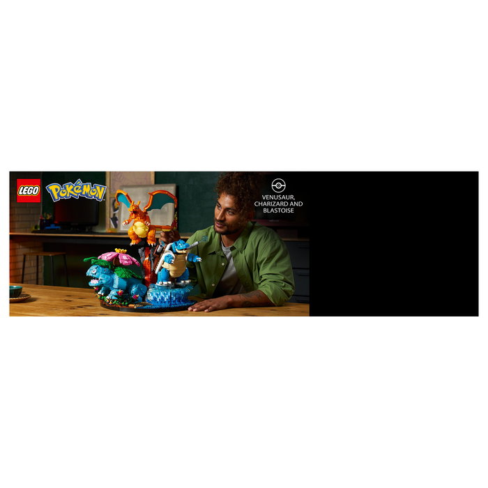 LEGO Pokemon 72153 Venusaur, Charizard e Blastoise