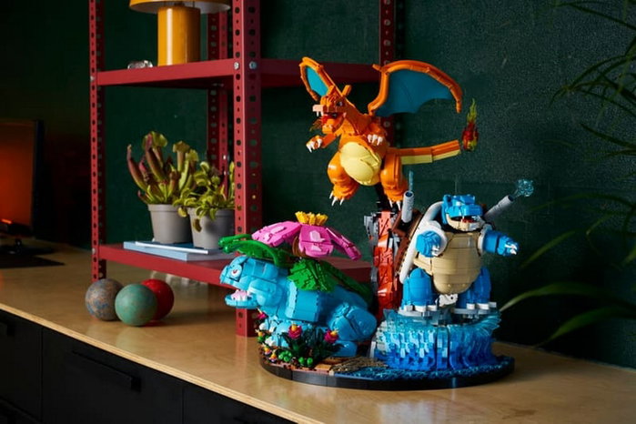 LEGO 72153 Pokémon Bisaflor, Glurak y Turtok