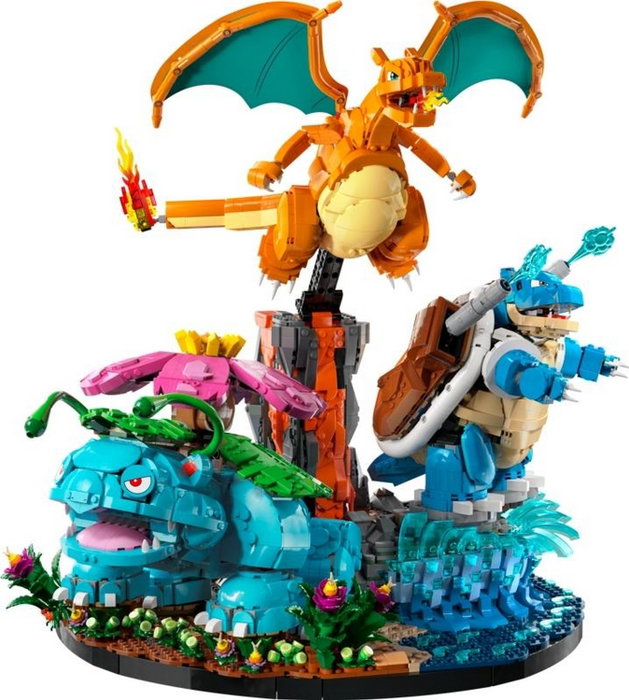 LEGO 72153 Pokémon Bisaflor, Glurak y Turtok