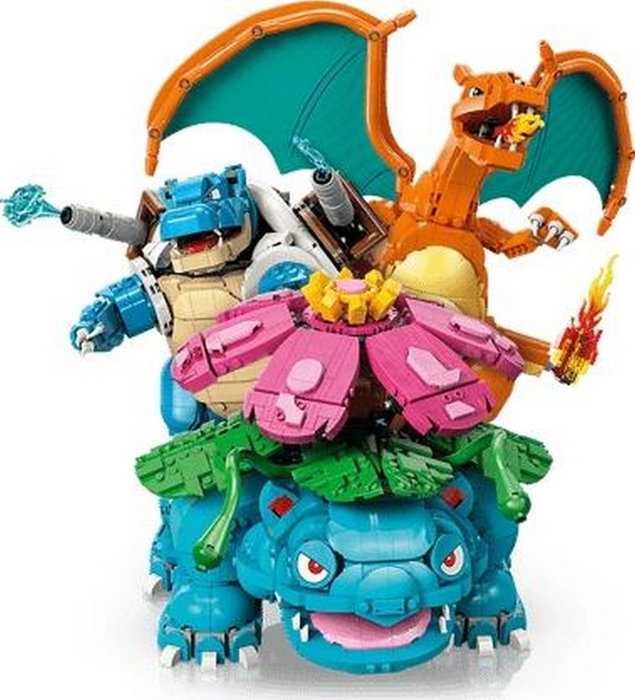 LEGO 72153 Pokémon Bisaflor, Glurak y Turtok
