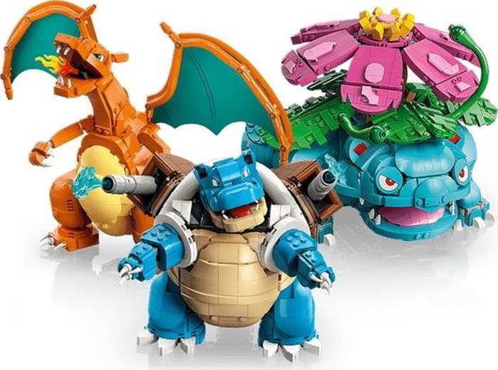 LEGO 72153 Pokémon Bisaflor, Glurak y Turtok