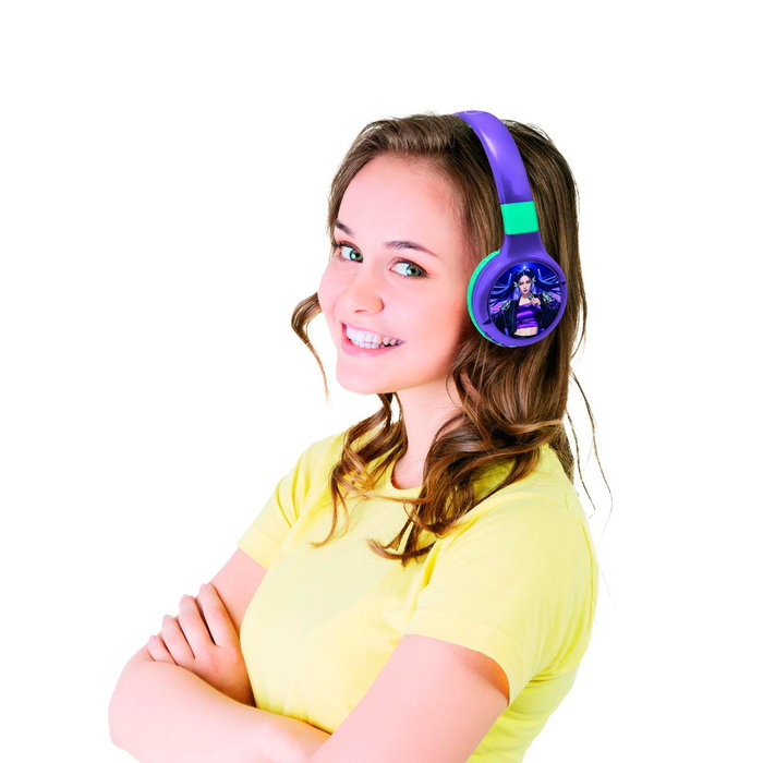 LEXIBOOK Auriculares K-Pop Academy HPBT010KP Plegables 2 en 1 LEXIBOOK Auriculares K-Pop Academy HPBT010KP Plegables 2 en 1